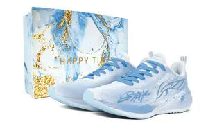 Li-Ning Wuyue дышащие и быстросохнущие низкие кроссовки Casual Athletic Unisex, синий