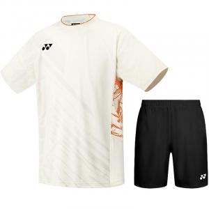 Повседневный спортивный костюм мужской Moderate YONEX, clothing sets[айвори top+черный shorts]