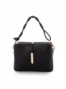 Сумка-клапан Cachecache / Миниатюрная сумка через плечо с металлическим клапаном и тремя отделениями