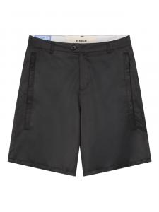 Атласные шорты с принтом ROUGH., черный