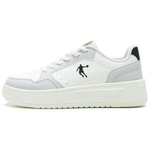 QIAODAN Нескользящие, износостойкие, легкие, низкие кроссовки для скейтбординга, женские, цвета слоновой кости, белого, светло-серого цвета