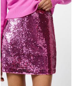 Женская мини-юбка Sadie с пайетками French Connection, Taffy Pink