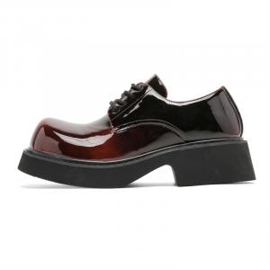 FAPAI Повседневные кожаные туфли мужские низкие с эффектом смены цвета красный/серый/синий/зеленый/фиолетовый/коричневый - коричневый с эффектом смены цвета, цвет Color-Changing Brown