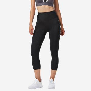 Короткие леггинсы с высокой талией для аэробики и фитнеса Domyos