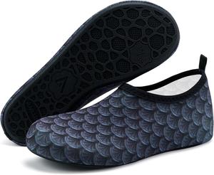 Водные туфли ANLUKE Barefoot Aqua Yoga, быстро сохнущие пляжные плавательные и серфовые носки для женщин и мужчин, черный