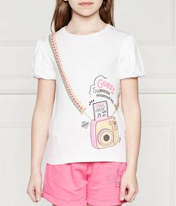 Футболка детская Guess Regular Fit с рисунком, белый