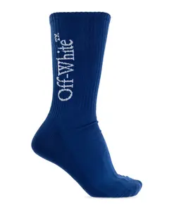 Носки с логотипом Off White, синий
