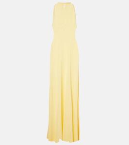 Платье макси La Robe Maille Sculta Jacquemus, цвет light yellow