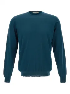 Свитер с круглым вырезом Filippo De Laurentiis, синий