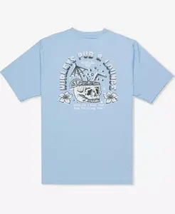 Мужская гибридная футболка с коротким рукавом Hurley, синий