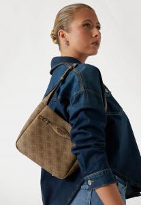 Сумка LOGO Guess, бежевый