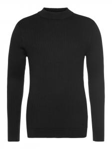 Bruno Banani Черный свитер со стоячим воротником