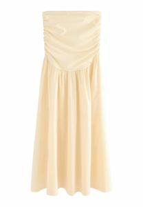 Платье Next REGULAR FIT-BANDEAU, Butermilk Yellow/Light Yellow