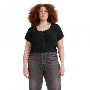 Топ Levi´s Plus Rach Short Sleeve, черный