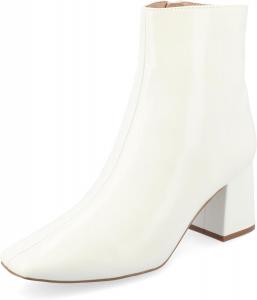 Коллекция Journee Ботильоны для женщин Haylinn с квадратным носком и широким каблуком Journee Collection, White Wd