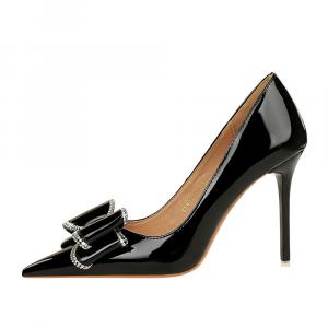 QITUMAUL Женские туфли на высоком каблуке черные [высота каблука 10,5 см], цвет Black[Heel Height 10.5cm]