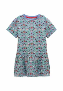 Платье-Джерси sienna с короткими рукавами и оборками Joules, Blue Strawberry