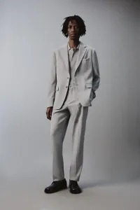 Структурированный костюм-блейзер Zara, светло-серый