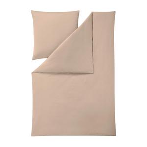 Постельное белье Jersey-Bettwäsche 155x220 см Braun Uni Estella, коричневый