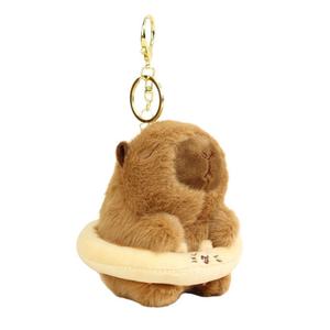 Очаровательная и игривая плюшевая подвеска капибара высотой 10см Whoops