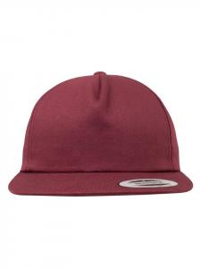 Бейсболка Flexfit 5 Panel, цвет maroon