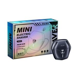 AS235 поворотная бритва полностью моющаяся электробритва для бороды AUX, черный