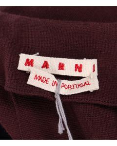 Платье-туника Marni из темно-синего и бордового акрила, синий