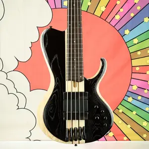 Бас-гитара Ibanez Bass Workshop BTB865SC 5-струнная - Выцветший черный, низкий глянец