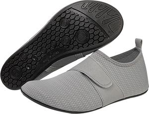Водонепроницаемая обувь для мужчин и женщин, быстросохнущая, для активного отдыха, плавания, бассейна, пляжа, серфинга, прогулок, йоги, сплавов по реке, походов и каякинга Generic, серый