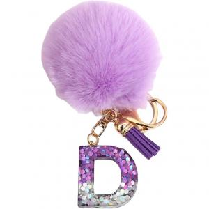 Градиентный блестящий брелок-кукла с буквами, плюшевый кулон, высота 9 см Mise