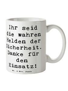 Кружка для героев службы безопасности с надписью белого цвета Mr. & Mrs. Panda