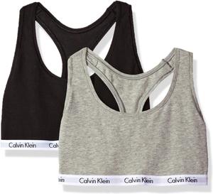 Женский бюстгальтер-бралетт Calvin Klein Carousel с логотипом, Black/Grey Heather