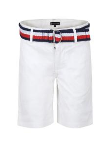 Шорты чинос с поясом Tommy Hilfiger Junior, белый