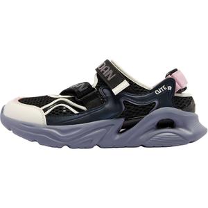 QIAODAN Детские кроссовки с нескользящей подошвой, износостойкие, черные