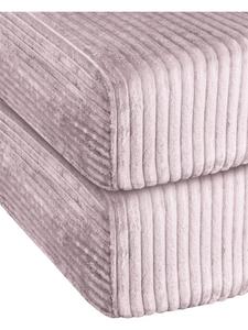 Aspero 2 простыни на резинке из полосатой фланели Parana розового цвета