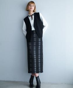 Топ Marabote W из жоржета с двухцветной узкой завязкой