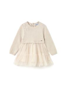 Элегантное платье regular fit 2905 Mayoral, экрю