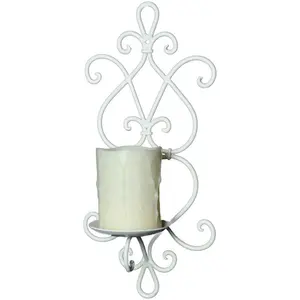 Подсвечник настенный Ambiente Haus Increto, белый