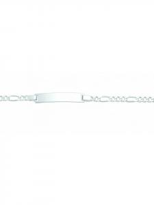 Adeliás Женский браслет Фигаро из серебра 925 пробы, 18,5 см, диаметр 3,1 мм