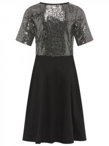 Платье из джерси серебряного цвета Bruno Banani