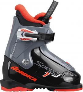 Горнолыжные ботинки NORDICA Junior Speedmachine J 1 | Теплые, удобные, прочные, легкие, утепленные горнолыжные ботинки для детей, Speedmachine J1 Black / Anthracite / Red