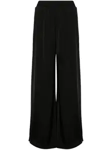 Атласные брюки широкого кроя Fabiana Filippi, черный