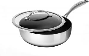 Scanpan Silver сковорода HaptIQ Deep Saute, диаметр 26 см, серебряный