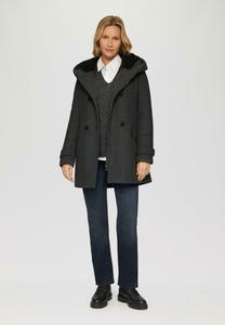 Зимнее пальто STRUKTURIERTER MIT s.Oliver, антрацит