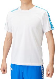 Футболка унисекс ARENA Team Wear для плавания, для плавательной команды, из быстросохнущей сетки, классический дизайн ASS4HTU010, белый