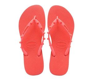 Разделитель пальцев ног — новые Havaianas Havaianas Slim Candy Coral. Летние туфли сандалии