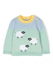 Джемпер с принтом Stella McCartney Kids, зеленый