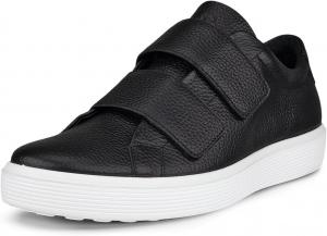 Мужские мягкие сандалии ECCO Soft 60 с двумя ремешками премиум, черный