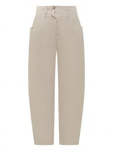 Брюки Oumaya с завышенной талией ISABEL MARANT, нейтральный