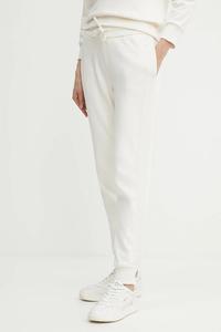 Хлопковые спортивные брюки Armani Exchange, бежевый